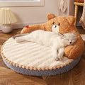 Cat Bed Padded Cushion – Warm Removable Cat Sleeping Bed with Soft Polyester Cover