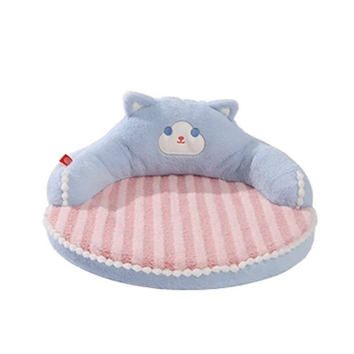 Cat Bed Padded Cushion – Warm Removable Cat Sleeping Bed with Soft Polyester Cover
