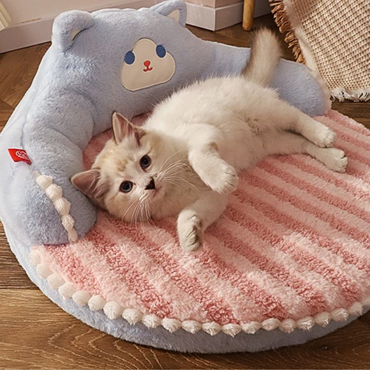 Cat Bed Padded Cushion – Warm Removable Cat Sleeping Bed with Soft Polyester Cover