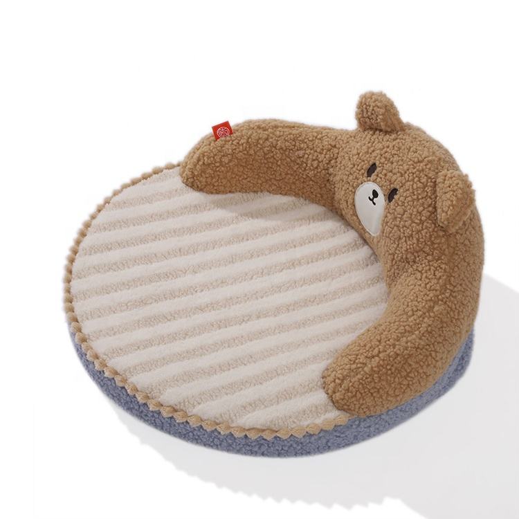 Cat Bed Padded Cushion – Warm Removable Cat Sleeping Bed with Soft Polyester Cover