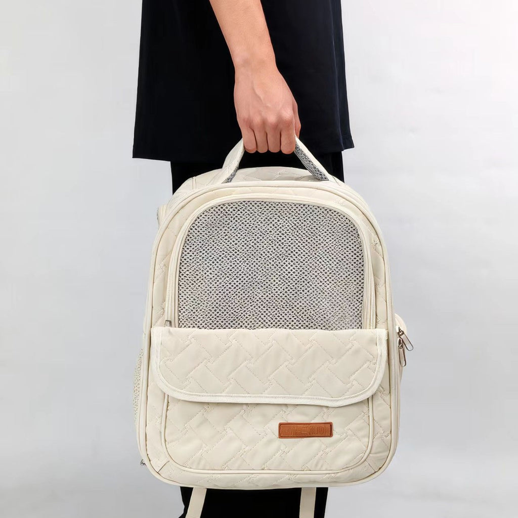 Winter Warm Dog Backpack – space-capsule Portable Breathable Nylon Pet Carrier Bag