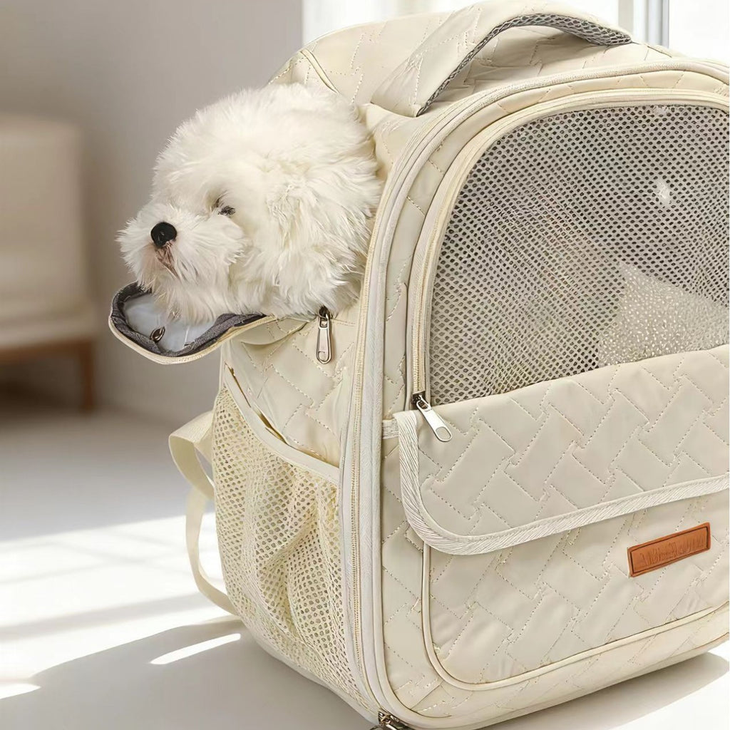 Winter Warm Dog Backpack – space-capsule Portable Breathable Nylon Pet Carrier Bag